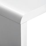 Salontafel wit rechthoekig tafelblad glanzend minimalistisch modern