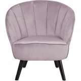 DALA - Fauteuil - Roze - Fluweel