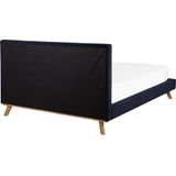 TALENCE - Tweepersoonsbed - Blauw - 160 x 200 cm - Chenille