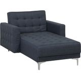 ABERDEEN - Chaise longue - Donker Grijs - Universeel - Polyester