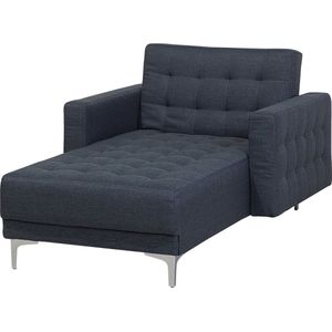 ABERDEEN - Chaise longue - Donker Grijs - Universeel - Polyester