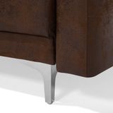 ABERDEEN IV B - Chesterfield fauteuil - Bruin - Kunstleer