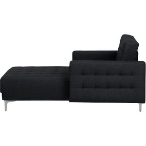 ABERDEEN - Chaise longue - Grijs - Symmetrisch - Polyester