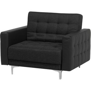 Beliani ABERDEEN - Chesterfield fauteuil - Grijs - Kunststof