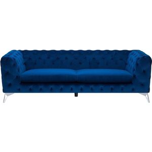 SOTRA - Chesterfield bank - Blauw - Fluweel