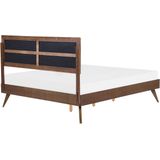 POISSY - Tweepersoonsbed - Grijs - 160 x 200 cm - MDF