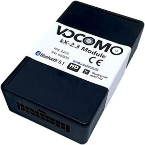 VOCOMO kX-3 V1 Bluetooth handsfree met muziekstreaming voor VW, Skoda, Seat, incl. ingebouwde microfoon