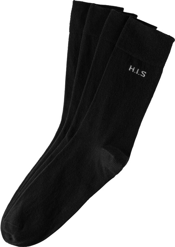 H.I.S Socken, (Packung, 4 Paar), mit druckfreiem Bündchen