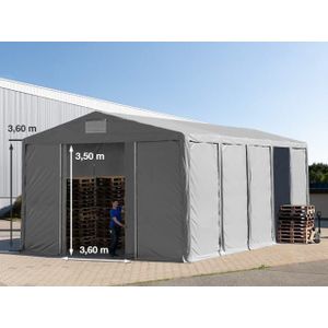 TOOLPORT Opslagtent 8x10m met schuifdeur - 3,6m