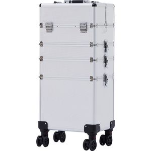 AREBOS 4in1  Make Up Trolley Koffer Make-up Kit Schoonheid Kapperszaak Cosmetische Trolley  Beauty Koffer