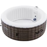 AREBOS Jacuzzi Opblaasbaar - Bubbelbad Voor 4 personen - Hottub Ø 180 cm - met Jacuzzi Accessoires