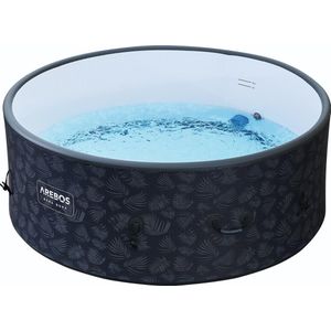 AREBOS Jacuzzi Opblaasbaar - Bubbelbad Voor 7 personen - Hottub Ø 180 cm - met Jacuzzi Accessoires