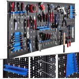 AREBOS Gereedschapswand - 17 delig - Gereedschapsbord - Gereedschapshouder - 120 x 59,5 x 2 cm