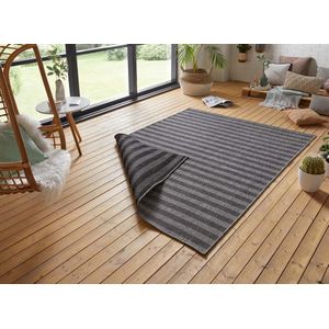 freundin Home Collection In- & outdoor omkeerbaar tapijt Delilia grijs antraciet, 160x230 cm