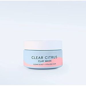 Mermaid + Me The Clear Citrus Clay Mask (200 ml) – haarmasker voor de gevoelige hoofdhuid – anti-roos haarverzorging met klei – vegan haar masker – grapefruit-extract