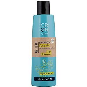 GRN Shades of Nature [GREEN] Organic Cosmetics Shampoo Sensitive - Zeezout & Alg - Gevoelige hoofdhuid - Veganistisch,250,Groen