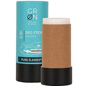 GRN - Shades of Nature GRN [GREEN] biologische cosmetica deodorant stick gevoelig - voor de gevoelige huid - 0% aluminium - 0% plastic - geen extra parfum - 40 g