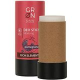 G R N tinten van de natuur 1552-025 biologische cosmetica deodorant stick vitaliserend - organische granaatappel - 0% aluminium - 0% plastic, 40 g