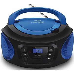Boombox - Draagbare CD-Speler - Kobaltblauw - USB - FM-Radio - AUX-IN