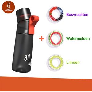 Air Up Drinkfles 600 ml Gen 2 Antraciete Fles inclusief 3 Pods - starterskit - Air Up fles - gerecycleerd materiaal