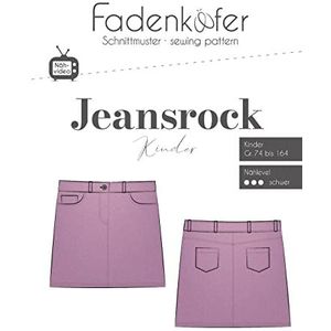 Papiergesneden jeansrok kinderen