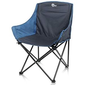 yourGEAR Bari opvouwbare campingstoel - grote en comfortabele kampeerstoel - XXL buitenzitje met bekerhouder - max 140kg