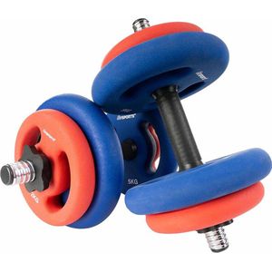 ScSPORTS® Halterset 29 kg - Korte halterstangen incl. halterschijven - Neopreen - 30 mm - Gewichten - Dumbbells