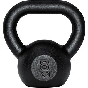 ScSPORTS® Kettlebell 8 kg - Gietijzer - Zwart - Gewichten - Fitness en Krachttraining
