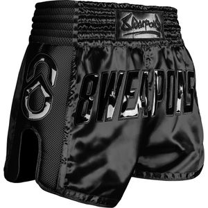 8 WEAPONS Muay Thai Short Super Mesh Noir Zwart - XXL