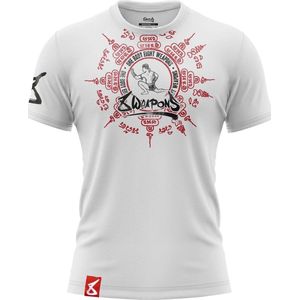 8 Weapons Muay Thai T-Shirt Eight Ways Yant Wit Rood - XXL