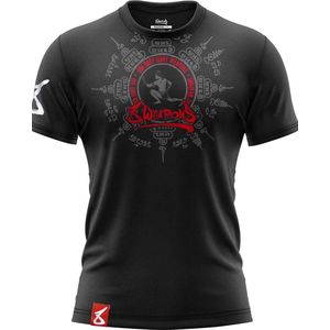 8 Weapons Muay Thai T-Shirt Eight Ways Yant Zwart - S