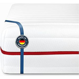 BMM Matras Klassik 19, koudschuimmatras met Öko-Tex-certificering, orthopedisch matras, met 7 zones, geproduceerd in Duitsland, hardheidsgraad H4 - extra stevig, hoogte 19 cm, 180 x 200 cm