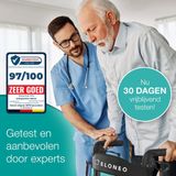 ELONEO - Rollator - Blauw - Lichtgewicht en Opvouwbaar - Met Rugleuning en Wandelstokhouder