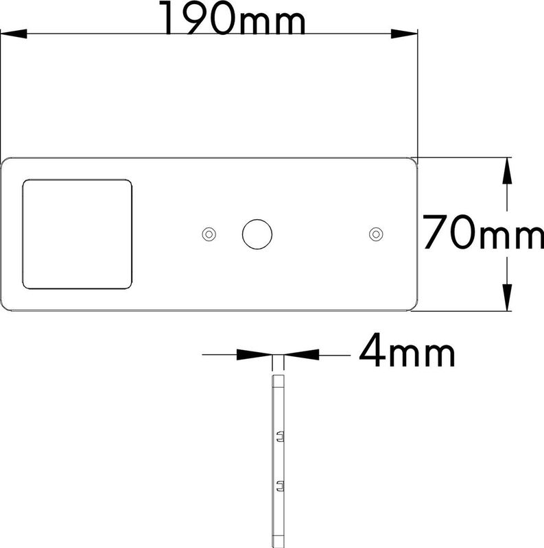 4er Set Unterbauleuchte TooFlat warmweiß