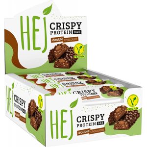 HEJ Natural HEJ Crispy Vegan Protein Bar (12x45g) Double Chocolate - Repen - Eiwit Repen