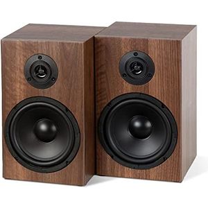 McGrey - BSS-265 BR - HiFi Boekenplankluidsprekers - Bruin - 6,5 inch - 40 watt (RMS) - 2-wegsysteem
