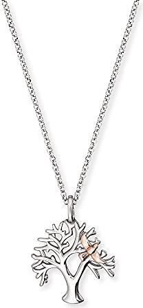 Engelsrufer - Halsketting - Bicolor - Sterling Zilver - Levensboom - Karabinerverschluss