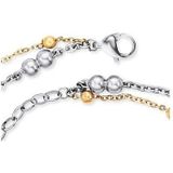 Engelsrufer - Little Moon - Enkelbandje - Bicolor - Roestvrij Staal - Verstelbaar van 22 cm tot 27 cm