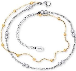 Engelsrufer - Little Moon - Enkelbandje - Bicolor - Roestvrij Staal - Verstelbaar van 22 cm tot 27 cm