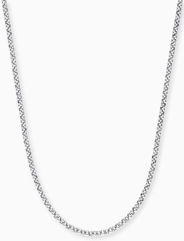 Engelsrufer - 925 Zilveren Erwtenketting - 45 cm