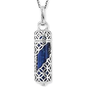 Engelsrufer - Powerful Stone - Halsketting - Sterling Zilver - Hanger met Verwisselbare Kraftsteen Lapislazuli - M
