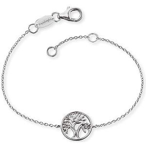 Engelsrufer - Armband - Zilver - Levensboom Hanger - Karabinerverschluss - Nikkelvrij