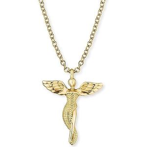 Engelsrufer - ERN-LILANGEL-G - Halsketting - Verguld Sterling Zilver - Engel Anhänger - Verstelbaar in Twee Lengtes