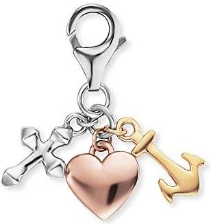 Engelsrufer - Charm Anhänger - Liebe & Hoop - Sterling Silber - Drie Symbolen - Zilver, Goud, Roségoud