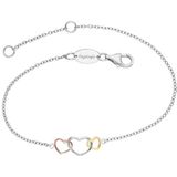 Engelsrufer - With Love - Armband - Driekleurig Zilver - Goud - Roségoud