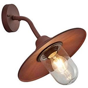 Vintage LED buitenwandlamp in roest-look - veelzijdige buitenverlichting voor huis en terras