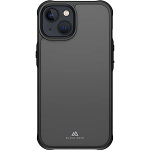 Black Rock - Robuuste hoes, geschikt voor Apple iPhone 14 I, telefoonhoes camerabescherming, schokbestendig, krasbestendig, hardcase, mat, slank (zwart)
