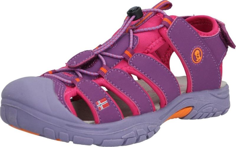 Trollkids - Kvalvika Sandal - Sandalen - Purper/Roze - 90% Polyurethaan, 10% Polyamide