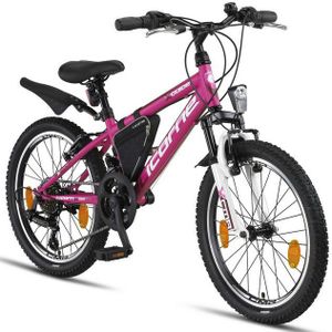 Licorne Bike Guide Premium Mountainbike in 20, 24 und 26 Zoll - Fahrrad für Mädchen, Jungen, Herren und Damen - Shimano 21 Gang-Schaltung, Kinderfahrrad, Kinder
