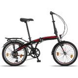 Licorne Bike Conseres Premium Falt Bike in 20 Zoll - Fahrrad für Herren, Jungen, Mädchen und Damen - Shimano 6 Gang-Schaltung - Hollandfahrrad